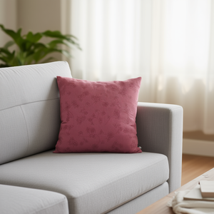 Cuscino e cuscino decorativo in velluto a coste jacquard Panama rosa, dimensioni 45x45 - Product Image 2