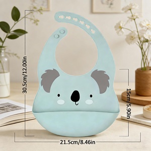 Nuevo Babero Impermeable con Dibujos Animados, Babero de Silicona Ligero y Ajustable de Alta Calidad para Niños - Product Image 5