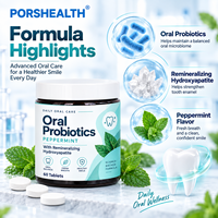 Complément alimentaire végétalien pour adultes, comprimés, poudre et capsules probiotiques buccaux à marque privée OEM, Xytol, haleine fraîche, santé des gencives, équilibre du microbiome