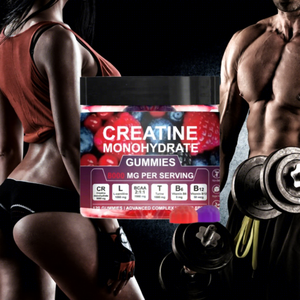 Gomitas de Monohidrato de Creatina para Hombres y Mujeres, Sin Azúcar, Veganas, Marca Blanca, para el Crecimiento Muscular y el Apoyo Inmunológico, 120 Unidades - Product Image 2