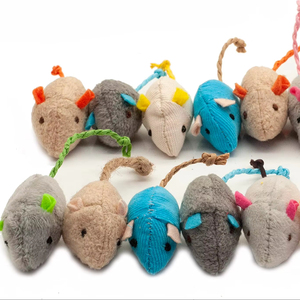 Jouets populaires en promotion pour chats : souris en peluche amusantes, jouets à mâcher pour chats, cinq couleurs, jouets à la catnip pour animaux de compagnie - Product Image 1