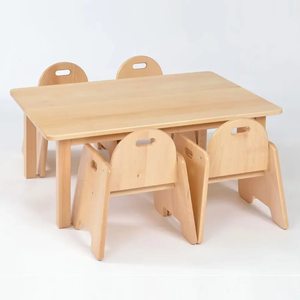 Set di Tavolo <span class=keywords><strong>e</strong></span> Sedie in Legno Montessori per Bambini, Arredamento per Asili <span class=keywords><strong>e</strong></span> Scuole Materne, Attrezzatura per Attività dei Bambini - Product Image 4