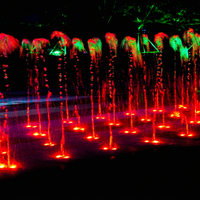 Fuente de Agua Musical para Exteriores con Luces LED RGB y Acero Inoxidable, Diseño Nuevo, Venta al Por Mayor