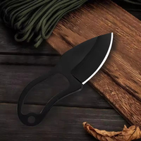 Petit couteau tactique à lame fixe - Outil EDC portable pour la chasse en plein air, le camping et l'utilisation en milieu sauvage