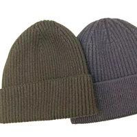 Bonnet unisexe en acrylique à côtes en fil filé, couleur unie, chaud, pour l'hiver, décontracté, pour l'extérieur et les voyages