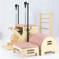 Silla y Barril de Pilates Combinados, Silla y Barril para Pilates, Combinación de Silla y Barril, Base de Silla de Pilates con Longitud Ajustable