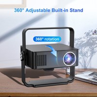 Projecteur portable à mise au point automatique, compatible 4K, home cinéma intelligent T950S, Android Wifi, mini LED 1080P, projecteur extérieur