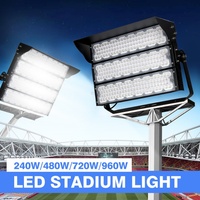 Projecteur LED à mât haut COB IP65 pour éclairage extérieur de terrain de jeu, stade, module, rue, 100W 300W 500W 750W