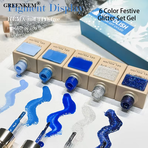 ชุดแวววาวสำหรับเทศกาลปีใหม่6<span class=keywords><strong>สี</strong></span>เจลสีแดง<span class=keywords><strong>สี</strong></span><span class=keywords><strong>เขียว</strong></span>ดีไซ<span class=keywords><strong>น</strong></span>์คริสต์มาสติดท<span class=keywords><strong>น</strong></span><span class=keywords><strong>น</strong></span>านสำหรับร้านทำ<span class=keywords><strong>เล็บ</strong></span>เจลทาเล็บแวววาว - Product Image 5