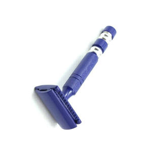 Instrumentos de cuidado de la belleza para hombre, maquinilla de afeitar con mango azul marino, de seguridad, de acero inoxidable, aprobado por CE ISO - Product Image 6