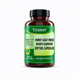 Complément Sportif Horny Goat Weed 800mg Gélules Molles 90pcs – Aide à Maintenir les Performances et la Vitalité Pendant l'Entraînement – Nutrition Quotidienne pour Hommes Actifs - Product Image 1