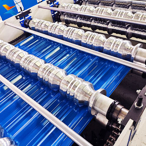 Machine de formage automatique de tuiles trapézoïdales CE pour tôles métalliques, largeur d'alimentation 1200 mm, moteur à engrenages et roulements - Product Image 4