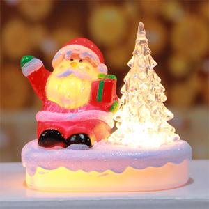Mini-lumières LED de Noël 1L, blanc chaud, lumières LED Père Noël/Bonhomme de neige, écologiques, alimentées par piles, indice de protection IP20, prix de gros - Product Image 1