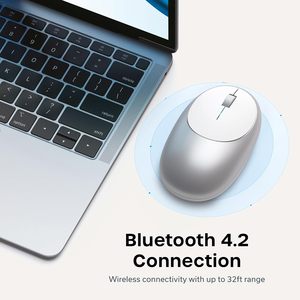 Souris rechargeable à double mode Bluetooth 5.2 2.4G USB, souris sans fil silencieuse pour ordinateur portable, tablette, Macbook - Product Image 4