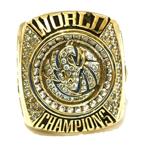 แหวนทองเหลืองพร้อมเพทายใช้ได้ทั้งชายและหญิง - Product Image 1