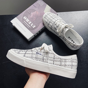Nouvel arrivage de chaussures plates en lin blanc de créateur baskets décontractées de marque <span class=keywords><strong>Speed</strong></span> Runner vente en gros de toile de luxe célèbre Putian - Product Image 5