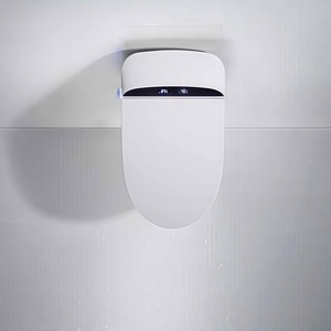 WC intelligent WST3401 à siphon en S, double chasse automatique, télécommande, siège chauffant, design moderne instantané, à poser au sol - Product Image 3