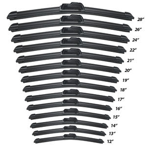 ASLAM Meilleure vente Balais d'essuie-glace universels souples sans cadre Taille 12 pouces à 28 pouces OEM Fabriqué en usine Obtenez un échantillon gratuit - Product Image 1