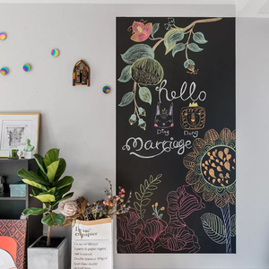 Papel Tapiz <span class=keywords><strong>Autoadhesivo</strong></span> de Pizarra, Decoración del Hogar, Adhesivo de Pared de Pizarra sin Marco - Product Image 1