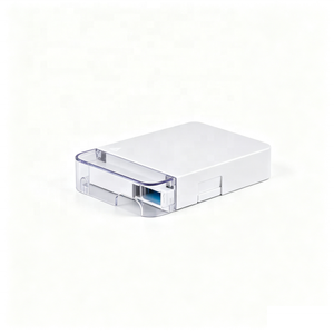 Caja de Roseta de Fibra Óptica Dúplex FTTH, ABS, Puerto Único, Montaje en Pared o Escritorio, Adaptador SC LC, Placa de Terminación Óptica Interior - Product Image 6