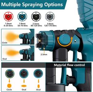 FOR 18V High-Speed <strong>Paint</strong> <strong>Sprayer</strong> 2 Containers Easy Clean House Painting Furniture for <strong>Makita</strong> 18V LXT Consumers - Product Image 3