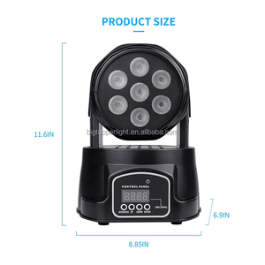 <span class=keywords><strong>Led</strong></span> Par ánh sáng 7LEDs RGBW 4-in-1 di chuyển rửa giai đoạn tường máy giặt màu DMX512 true1 im lặng hiển thị ánh sáng - Product Image 3