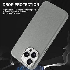 Funda Protectora para Teléfono, Resistente a Impactos, de TPU Suave, Imitación Piel, para iPhone 17, 16 Pro Max, 15, 14 <span class=keywords><strong>Plus</strong></span>, 13, 12, 11, Xr, Xs - Product Image 2