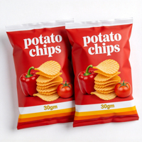 Sachets en plastique thermosoudés personnalisés à haute barrière, résistants à l'humidité, pour l'emballage de snacks (pommes de terre frites)