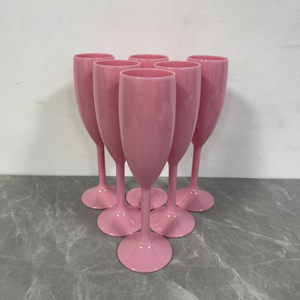 Verre à vin rose incassable de haute qualité Logo personnalisé Flûte à <span class=keywords><strong>champagne</strong></span> blanche ou transparente en plastique <span class=keywords><strong>acrylique</strong></span> - Product Image 2