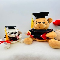 Ours en peluche de graduation de qualité supérieure, cadeau mignon pour garçons, filles et fêtes