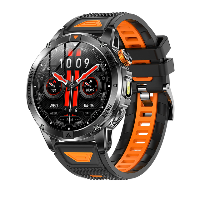 Direct Factory AK93 Smart Watch Men 1.53" Screen 128M Memory IPX8 100+ Sports Modes Heart Rate SpO2 Blood Pressure Monitor 5-10