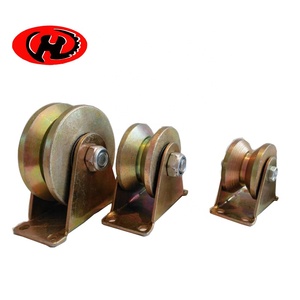 Best Selling Heavy Duty Duurzaam Geel Golden Zink Coating <span class=keywords><strong>V</strong></span> U Groove Gate Track Schuifpoort <span class=keywords><strong>Roller</strong></span> Wielen - Product Image 2