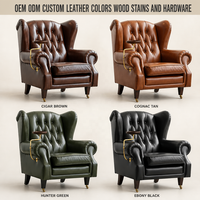 Fabrikherstellung Großhandel Luxus Chesterfield Sessel Antikes Zigarrensofa für Lounge-Möbel Clubsessel