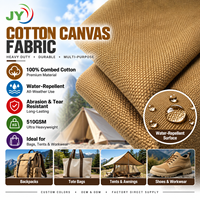 Kain Kanvas Tenun Berat 510gsm 100% Katun Sisir, Tahan Air, Awet, dan Bernapas untuk Koper, Tas Outdoor, Tenda, dan Kanopi