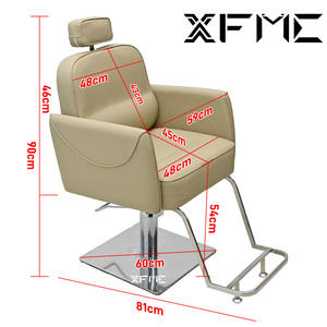 Xfmc sang trọng tạo kiểu tóc ghế Chaise de coiffure có thể điều chỉnh ngả làm tóc Salon ghế vuông cơ sở cho nhà tạo mẫu tóc - Product Image 5