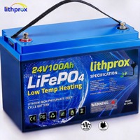 Batterie de traction au lithium 24V 100Ah LiFePO4 de haute qualité, large plage de températures, pour usine et entrepôt, CE UL UN38.3, personnalisable OEM ODM