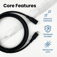 Câble d'extension USB 3.1 Type C 10 Gbit/s en PVC renforcé anti-pliage pour ordinateur portable, voiture, industrie, OEM, plusieurs versions optionnelles