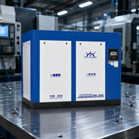 Compresseur à vis à fréquence variable industriel monophasé à entraînement par courroie 7,5 kW 15 kW VFD