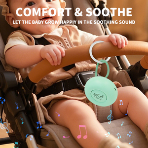 Machine à bruit blanc rechargeable pour bébé, 20 sons apaisants, rose, best-seller - Product Image 3