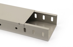 Vich Goulotte de câblage industrielle polyvalente en treillis métallique <span class=keywords><strong>galvanisé</strong></span> 2''D x 4''W x 8ft/10ft - Product Image 2