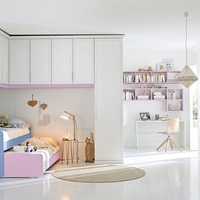 Armoire sur mesure résistante à l'humidité avec cadre stable pour chambre d'amis, vente en gros directe usine