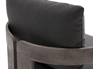 Juego de Muebles de Exterior de Madera de Teca Modernos y Lujosos, Sofá con Reposabrazos Gruesos, Diseñado para Hoteles, Parques, Patios, Apartamentos con Cuerda de Aluminio - Product Image 3