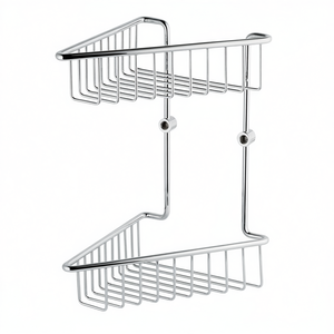 Jabonera de doble esquina de 190x305x195 mm, estante de almacenamiento de metal para baño, para usar en el esquina de la ducha - Product Image 3