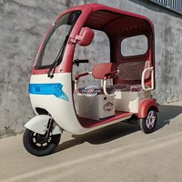 Triciclo Eléctrico de 4 Ruedas de Alta Velocidad, Carrocería Cerrada, para Pasajeros y Carga, Suministro Directo de Fábrica, Venta Transfronteriza