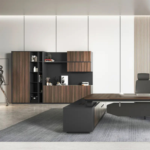 Escritorios de Oficina Ejecutivos Modernos de Madera en Forma de L, de Alta Calidad, Italianos, de Lujo, Únicos, Convertibles, Mesa para Directores Generales - Product Image 5