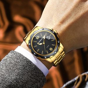 Binbond Men's Quartz Watch Stainless Steel Strap Analog Date Display Luminous Sports Watch 11mm Thickness 30M Waterproof - Product Image 2