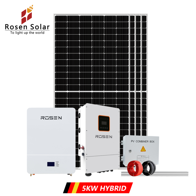 Complete Solar Systems Energy 5kw 10kw 15kw off Grid Battery Storage Residential Solar System