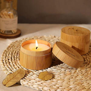 Velas Aromáticas de Bambú y Sal Marina para el Hogar, Juego de Velas Orgánicas de Cera de Soja - Product Image 2