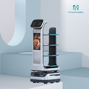 <span class=keywords><strong>Robot</strong></span> de livraison Mars Renhuan, amélioration intelligente de l'efficacité, double écran, cartographie intelligente, charge utile de 40 kg, autonomie de 10 heures, 4 roues - Product Image 3