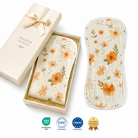 Ergonomik Fıstık Şekli Geğirme Havluları 6 Katmanlı Muslin Gazlı Bez Yenidoğan Geğirme Bezleri Yumuşak Emici Bebek Yıkama Bezleri Bebek Bakımı için